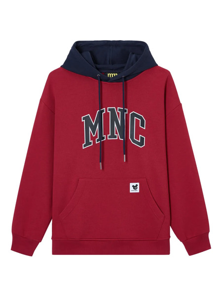 Mini Cream Printed Hoodie - Red 