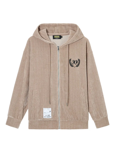  Mini Cream Zip-up Hoodie - Neutrals 