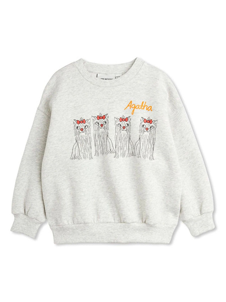  Mini Rodini Agatha Dogs Sweatshirt - Grey 