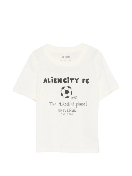  Mini Rodini Alien City T-shirt - Neutrals 