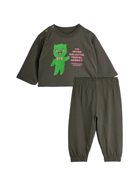  Mini Rodini Alien-print Tracksuit Set - Grey 