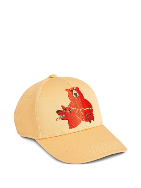  Mini Rodini Animal-embroidered Baseball Cap - Neutrals 