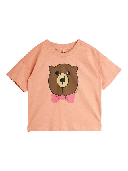  Mini Rodini Bear T-shirt - Pink 