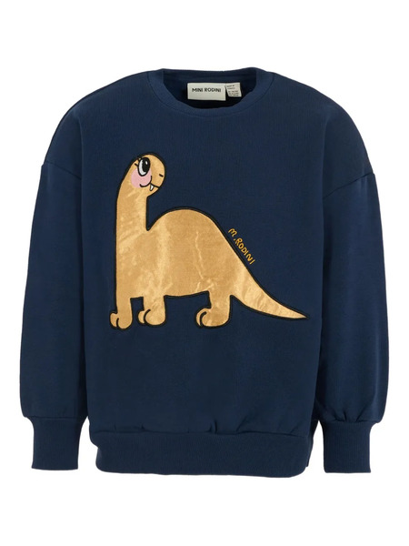  Mini Rodini Dinosaur-embellished Sweatshirt - Blue 