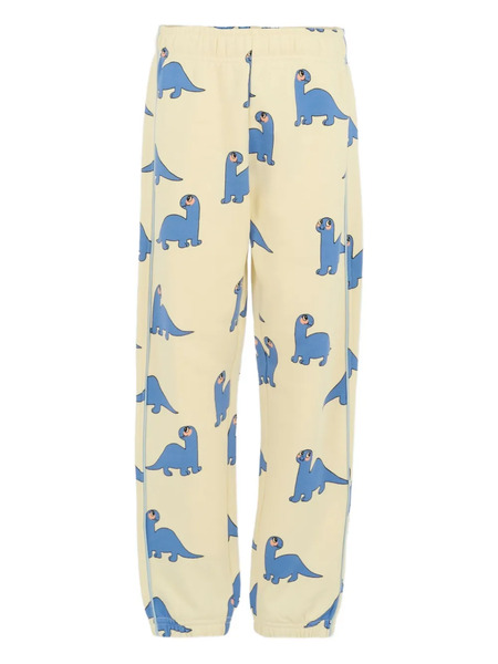  Mini Rodini Dinosaur-print Sweatpants - Neutrals 