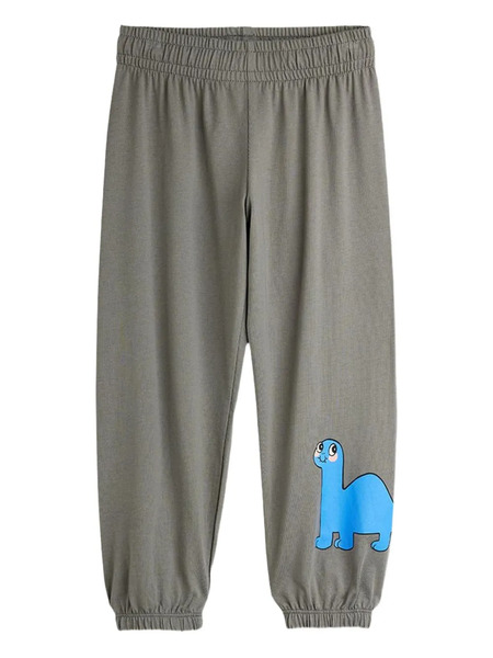  Mini Rodini Dinosaur-print Track Trousers - Grey 