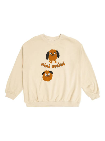  Mini Rodini Dog-graphic Sweatshirt - Neutrals 