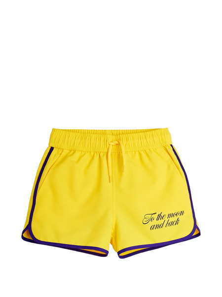  Mini Rodini Drawstring Swim Shorts - Yellow 