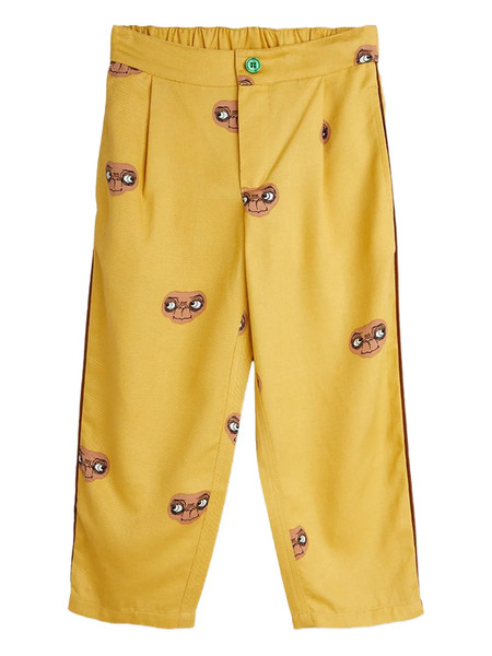  Mini Rodini E.t-print Trousers - Yellow 