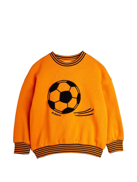  Mini Rodini Football Chenille Sweatshirt - Orange 