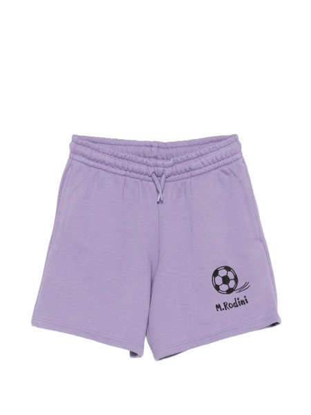  Mini Rodini Football-embroidery Shorts - Purple 