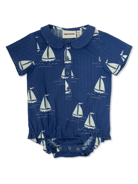  Mini Rodini Graphic-print Shirt - Blue 