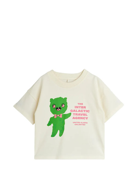  Mini Rodini Graphic-print T-shirt - Neutrals 