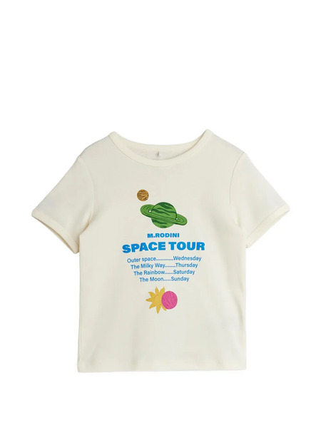  Mini Rodini Graphic-print T-shirt - Neutrals 