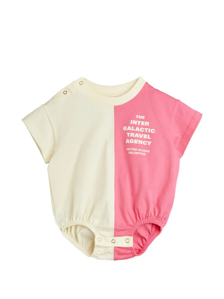  Mini Rodini Graphic Short-sleeve Body - Neutrals 