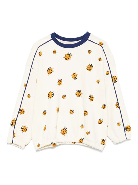  Mini Rodini Ladybug Sweatshirt - Neutrals 