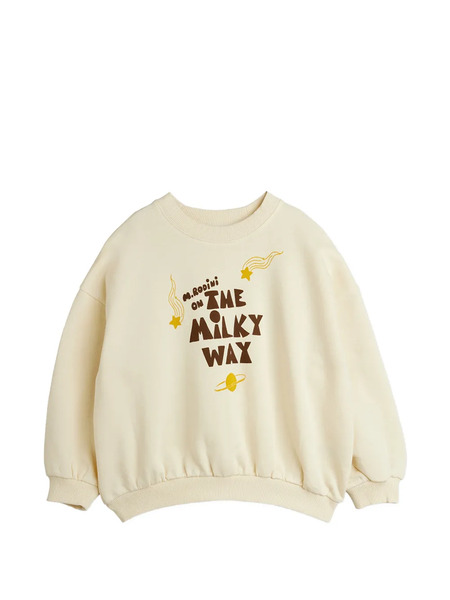  Mini Rodini Lettering-print Sweatshirt - Neutrals 