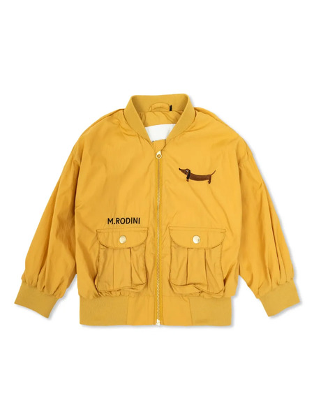  Mini Rodini Logo-embroidered Jacket - Neutrals 