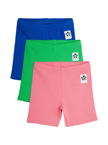  Mini Rodini Logo-patch Shorts (set Of Three) - Pink 