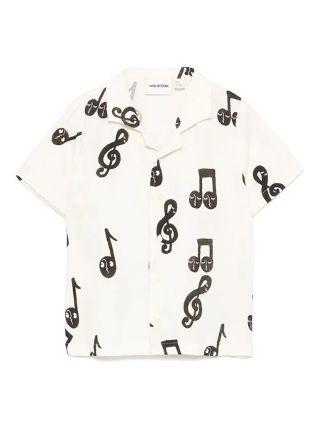  Mini Rodini Note-print Shirt - White 