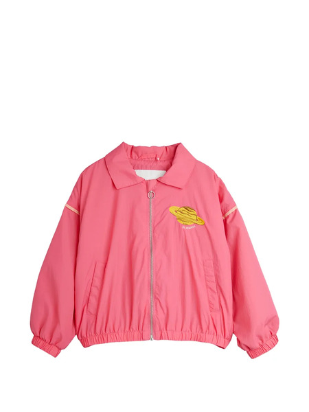  Mini Rodini Planet-embroidered Zip-up Jacket - Pink 