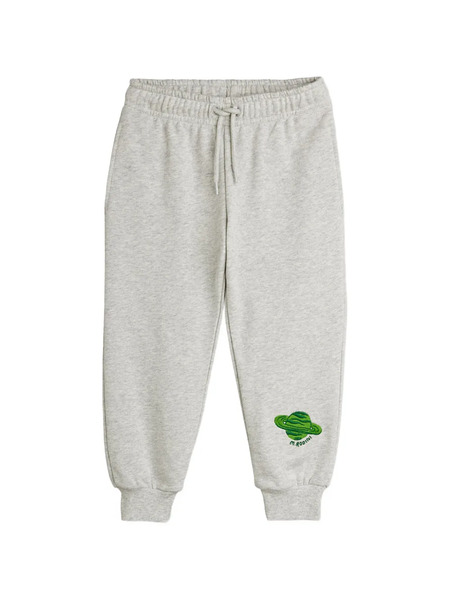  Mini Rodini Planet-print Drawstring-fastening Track Pants - Grey 