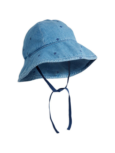  Mini Rodini Polka-dot Sun Hat - Blue 