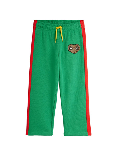  Mini Rodini Side-stripe Et-embroidered Trousers - Green 