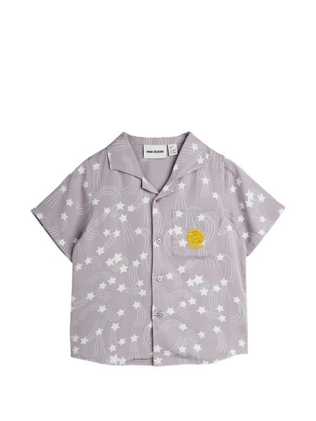  Mini Rodini Star-print Shirt - Purple 