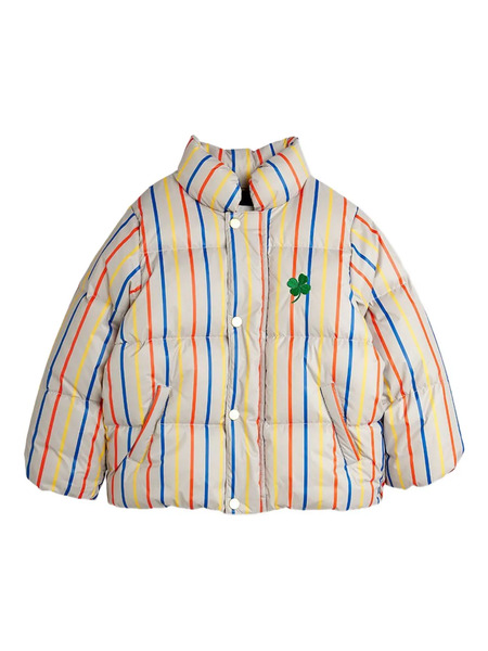  Mini Rodini Striped Clover Jacket - Neutrals 