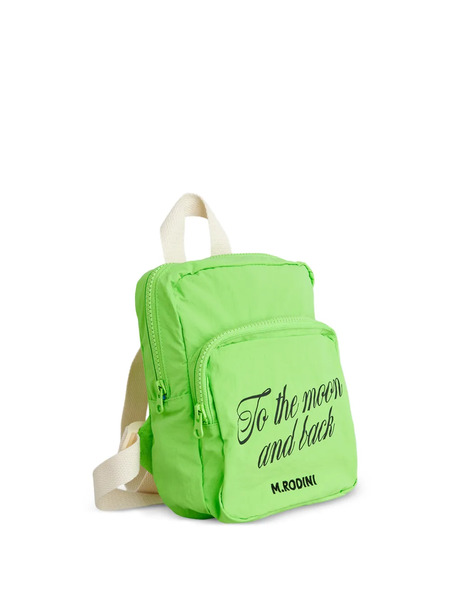  Mini Rodini To The Moon Zip Backpack - Green 
