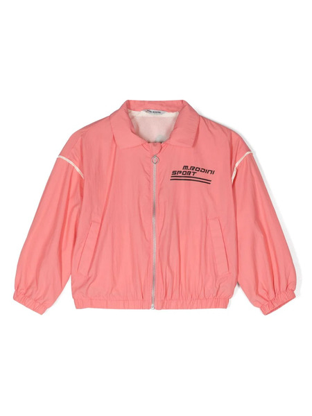  Mini Rodini Weight Lifting Zip-up Jacket - Pink 