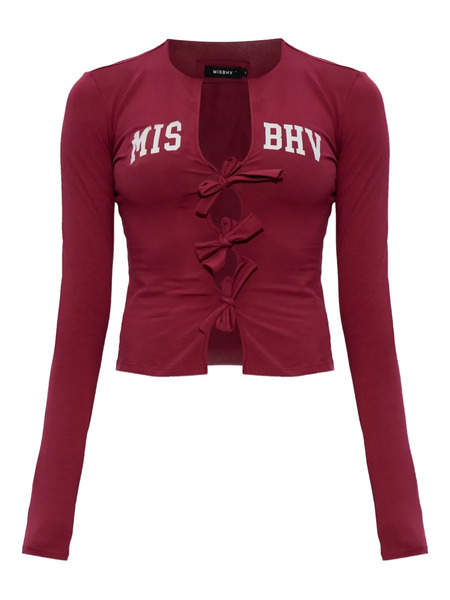  Misbhv Bow-detail Blouse - Red 