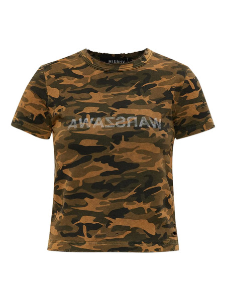  Misbhv Camouflage-print T-shirt - Brown 