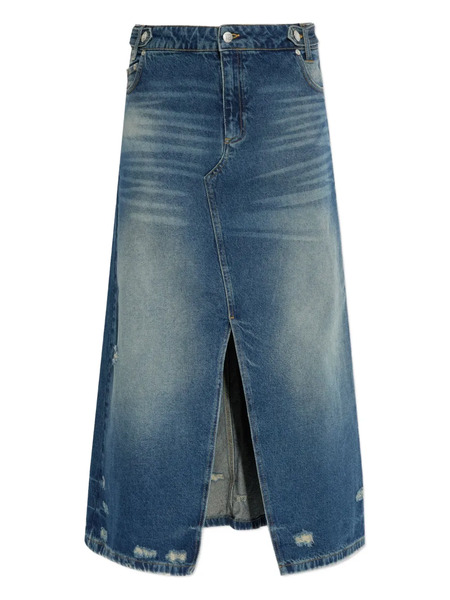  Misbhv Distressed Denim Skirt - Blue 
