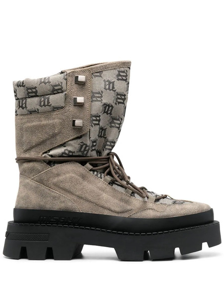  Misbhv Logo-print Hight-top Sneakers - Neutrals 
