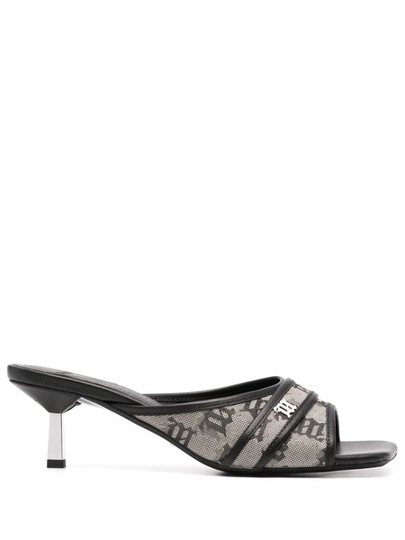  Misbhv 70mm Monogram Open-toe Mules - Neutrals 