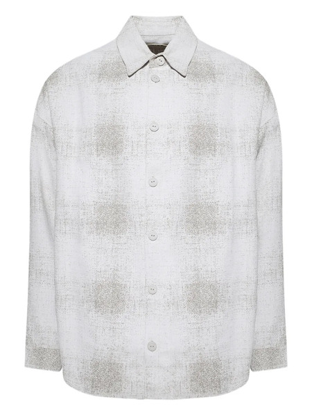  Misbhv Plaid Button-up Shirt - White 