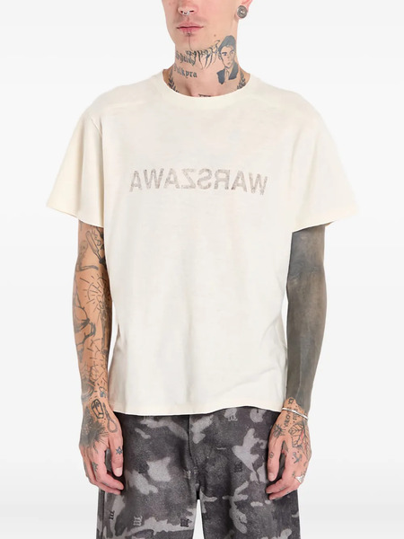  Misbhv Warszawa Cold Wave T-shirt - Neutrals 