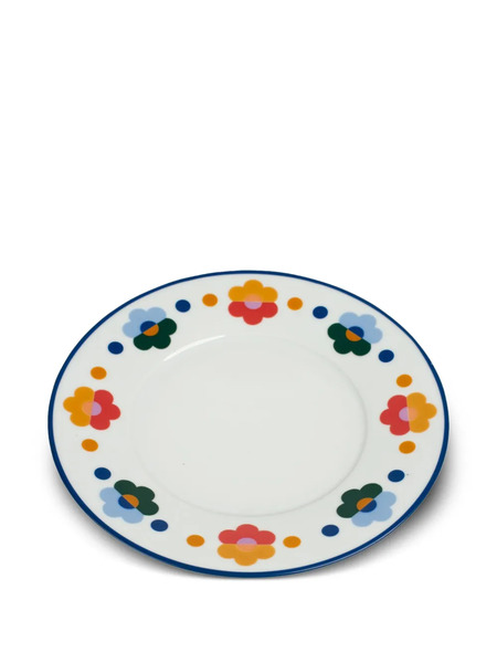  Misette Floral Salad Plates (set Of Four) - Neutrals 