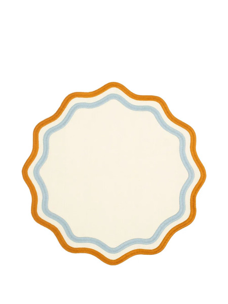  Misette Scalloped Placemats (set Of Four) - Neutrals 