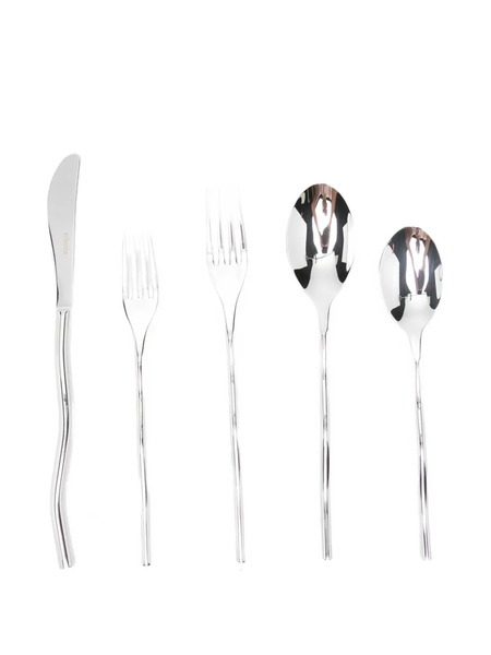  Misette Squiggle Cutlery Set (set Of Five) - Silver 