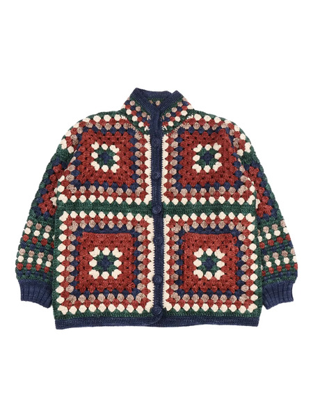  Misha & Puff Crochet-square Jacket - Green 