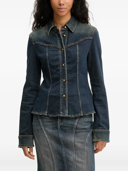  Miss Sixty Buttoned Denim Shirt - Blue 