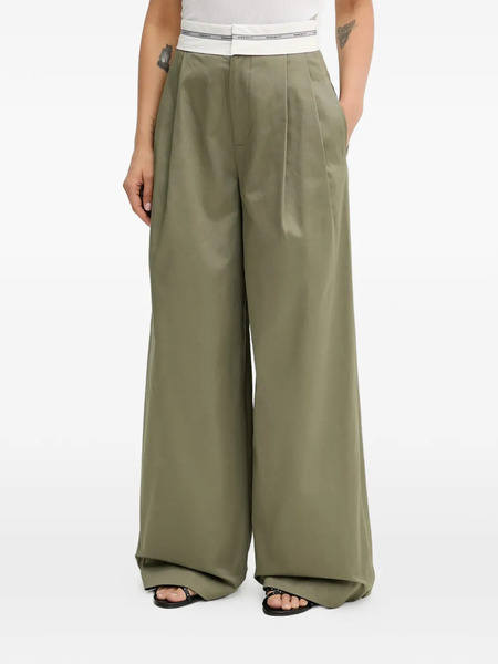  Miss Sixty Pleated Wide-leg Trousers - Green 