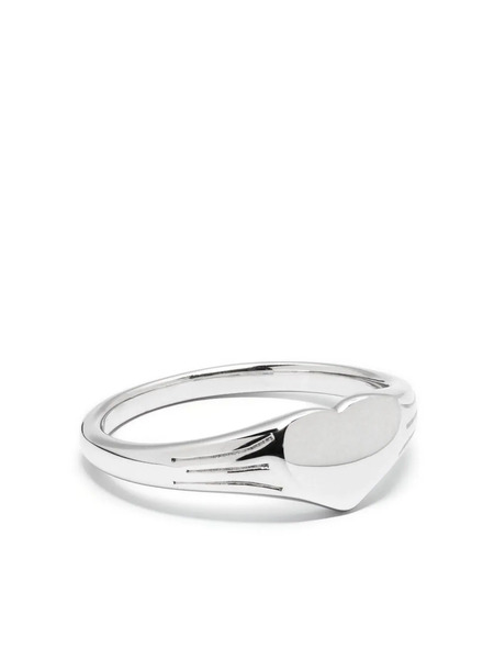  Missoma Heart Engraveable Ring - Silver 