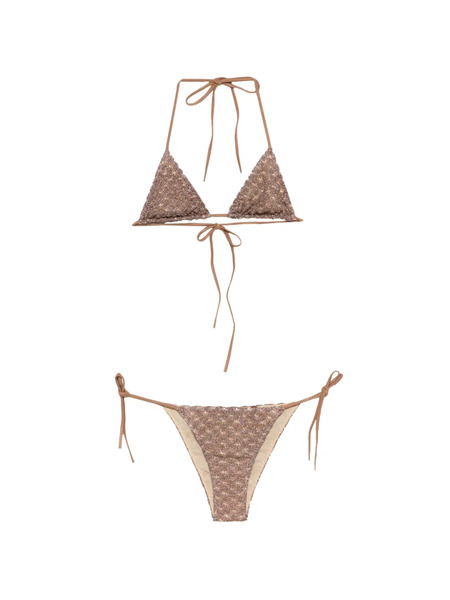  Missoni Beaded Triangle Bikini - Brown 
