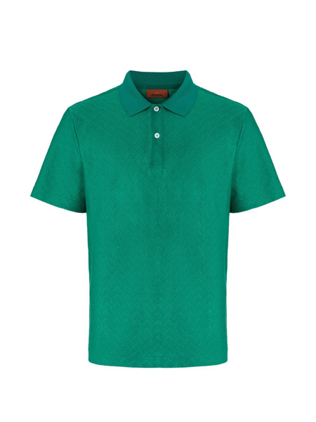  Missoni Button Polo Shirt - Green 