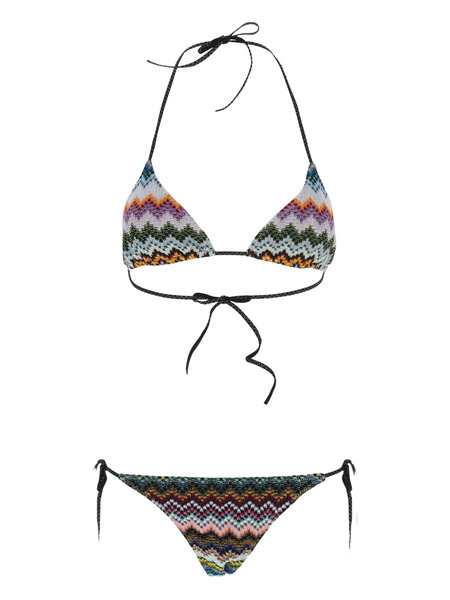 Missoni Chevron-design Bikini - Black 