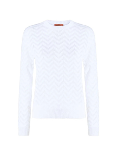  Missoni Chevron Knit Jumper - White 